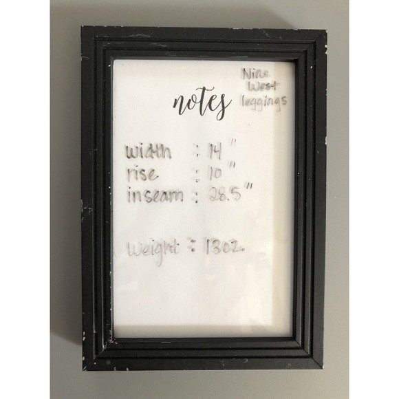 Nine West Stretch Knit Legging Womens Size M Faux Leather Stretchy Black Crackle - Picture 14 of 14